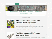 Tablet Screenshot of lifeinkitchen.com